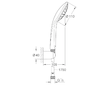 Grohe Vitalio Joy - Set sprchové hlavice, držáku a hadice, chrom 27324000