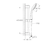 Grohe Vitalio Joy - Set sprchové hlavice, tyče a hadice, chrom 27322000