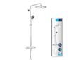 Grohe Vitalio Joy - Sprchový set 260 s termostatem na zeď a poličkou, chrom 26403002