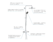 Grohe Vitalio Joy - Sprchový set 260 s termostatem na zeď a poličkou, chrom 26403002