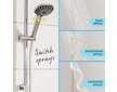 Grohe Vitalio Joy - Sprchový set 310 s termostatem na zeď, 3 proudy, chrom 26400001