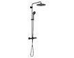 Grohe Vitalio Joy - Sprchový set s termostatem, průměr 26 cm, 3 proudy, phantom black 26403KF2