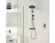 Grohe Vitalio Joy - Sprchový set s termostatem, průměr 26 cm, 3 proudy, phantom black 26403KF2
