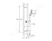 Grohe Vitalio SmartActive - Set sprchové hlavice, 3 proudy, tyče a hadice, chrom 26596000