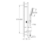 Grohe Vitalio SmartActive - Set sprchové hlavice, 3 proudy, tyče a hadice, chrom 26598000