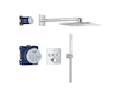 Grohe Vitalio SmartActive - Sprchový set s termostatem pod omítku, 31x31 cm, 2 proudy, chrom 34875000