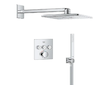 Grohe Vitalio SmartActive - Sprchový set s termostatem pod omítku, 31x31 cm, 2 proudy, chrom 34875000