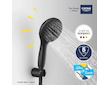 Grohe Vitalio Start - Set sprchové hlavice, držáku a hadice, 2 proudy, matná černá 279502431