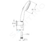 Grohe Vitalio Start - Set sprchové hlavice, držáku a hadice, 3 proudy, chrom 26769001