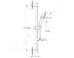 Grohe Vitalio Start - Set sprchové hlavice, tyče a hadice, 2 proudy, chrom 26954001