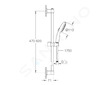 Grohe Vitalio Start - Set sprchové hlavice, tyče a hadice, 2 proudy, matná černá 279482431