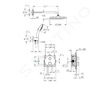 Grohe Vitalio Start - Sprchový set s termostatem pod omítku, průměr 25 cm, 2 proudy, matná černá 348832430