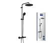 Grohe Vitalio Start - Sprchový set s termostatem, průměr 25 cm, 2 proudy, matná černá 266772431