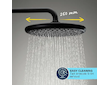 Grohe Vitalio Start - Sprchový set s termostatem, průměr 25 cm, 2 proudy, matná černá 266772431