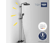 Grohe Vitalio Start - Sprchový set s vanovým termostatem, průměr 25 cm, 2 proudy, matná černá 269882431