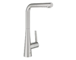 Grohe Zedra - Dřezová baterie s výsuvnou sprškou, supersteel 32553DC2