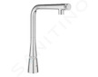 Grohe Zedra SmartControl - Dřezová baterie s výsuvnou koncovkou, SmartControl, supersteel 31593DC2