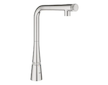 Grohe Zedra SmartControl - Dřezová baterie s výsuvnou koncovkou, SmartControl, supersteel 31593DC2