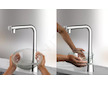 Grohe Zedra SmartControl - Dřezová baterie s výsuvnou koncovkou, SmartControl, supersteel 31593DC2