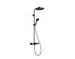Hansgrohe Activera S - Sprchový set s termostatem, průměr 24 cm, 2 proudy, EcoSmart, matná černá 28078670