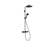 Hansgrohe Activera S - Sprchový set s termostatem, průměr 24 cm, 2 proudy, EcoSmart, matná černá 28078670