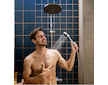 Hansgrohe Activera S - Sprchový set s termostatem, průměr 24 cm, 2 proudy, EcoSmart, matná černá 28078670