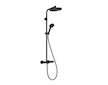Hansgrohe Activera S - Sprchový set s termostatem, průměr 24 cm, 2 proudy, EcoSmart+, matná černá 28083670