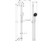 Hansgrohe Activera Select S - Set sprchové hlavice, tyče a hadice, 2 proudy, EcoSmart, matná černá 28046670