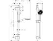 Hansgrohe Activera Select S - Set sprchové hlavice, tyče a hadice, 2 proudy, EcoSmart, matná černá 28048670