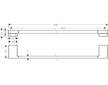 Hansgrohe AddStoris - Držák ručníků, délka 65 cm, chrom 41747000