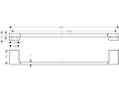 Hansgrohe AddStoris - Držák ručníků, délka 65 cm, kartáčovaný bronz 41747140