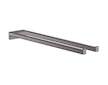 Hansgrohe AddStoris - Držák ručníků dvojitý, délka 45 cm, kartáčovaný černý chrom 41770340