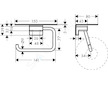 Hansgrohe AddStoris - Držák toaletního papíru s poličkou, matná černá 41772670