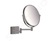 Hansgrohe AddStoris - Kosmetické nástěnné zrcátko, kartáčovaný černý chrom 41791340