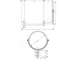 Hansgrohe AddStoris - Kosmetické nástěnné zrcátko, kartáčovaný černý chrom 41791340