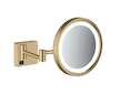 Hansgrohe AddStoris - Kosmetické nástěnné zrcátko s LED osvětlením, kartáčovaný bronz 41790140