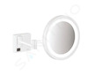 Hansgrohe AddStoris - Kosmetické nástěnné zrcátko s LED osvětlením, matná bílá 41790700