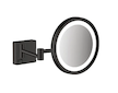 Hansgrohe AddStoris - Kosmetické nástěnné zrcátko s LED osvětlením, matná černá 41790670