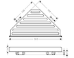 Hansgrohe AddStoris - Polička rohová, kartáčovaný černý chrom 41741340