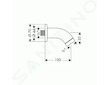 Hansgrohe Aktiva - Sprchové rameno 10 cm, chrom 27438000