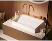 Hansgrohe Avalegra - Umyvadlo 58x48 cm, s termostatickou baterií a sprškou, 2 proudy, bez přepadu, kartáčovaný bronz 22472140