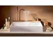 Hansgrohe Avalegra - Umyvadlo 58x48 cm, s termostatickou baterií a sprškou, 2 proudy, bez přepadu, kartáčovaný bronz 22472140