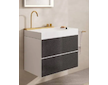 Hansgrohe Avalegra - Umyvadlo 78x48 cm, s termostatickou baterií a sprškou, 2 proudy, bez přepadu, kartáčovaný bronz 22473140