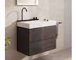 Hansgrohe Avalegra - Umyvadlo 78x48 cm, s termostatickou baterií a sprškou, 2 proudy, bez přepadu, matná černá 22473670