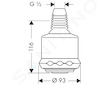 Hansgrohe Clubmaster - Hlavová sprcha, 3 proudy, chrom 28496000