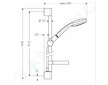 Hansgrohe Croma 100 - Set sprchové hlavice, 4 proudy, tyče 0,90 m a hadice, EcoSmart, chrom 27653000
