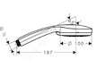 Hansgrohe Croma 100 - Sprchová hlavice Multi, 3 proudy, černá/fialová/zelená 28536710