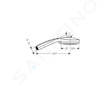 Hansgrohe Croma 100 - Sprchová hlavice Multi, 3 proudy, matný chrom 28536880
