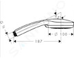Hansgrohe Croma 100 - Sprchová hlavice Vario, 4 proudy, chrom 28535000