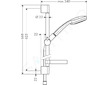 Hansgrohe Croma 100 - Sprchová souprava Mono, 1 proud, chrom 27717000